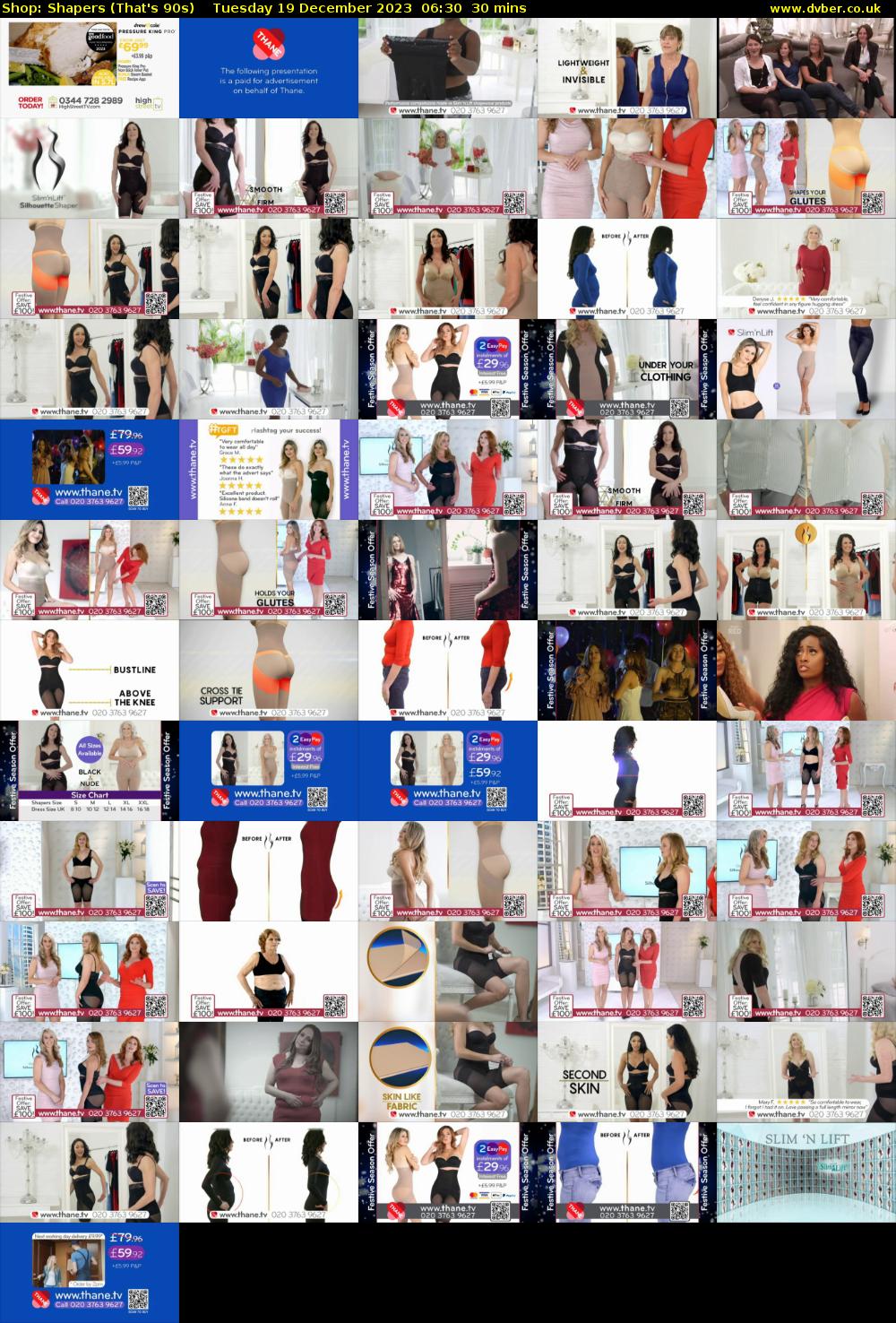 Shop: Shapers (That's 90s) Tuesday 19 December 2023 06:30 - 07:00