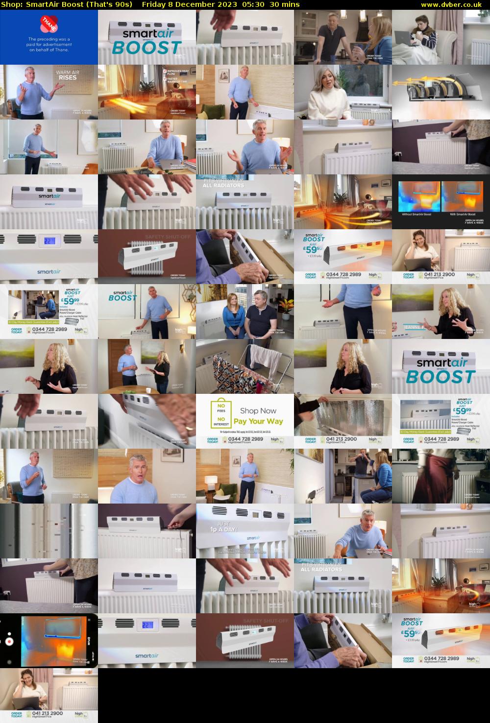 Shop: SmartAir Boost (That's 90s) Friday 8 December 2023 05:30 - 06:00