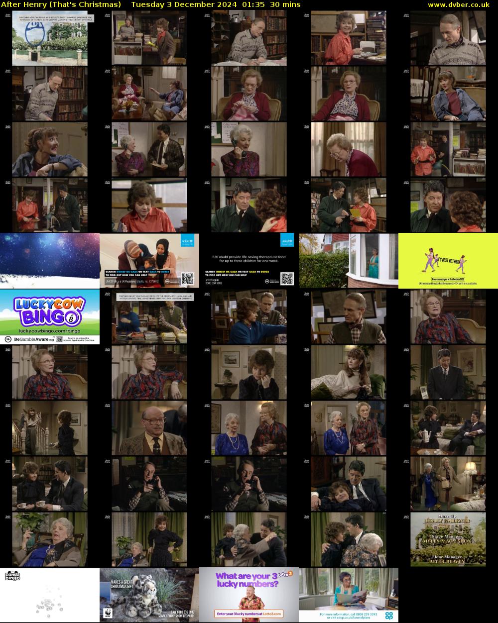 After Henry (That's Christmas) Tuesday 3 December 2024 01:35 - 02:05