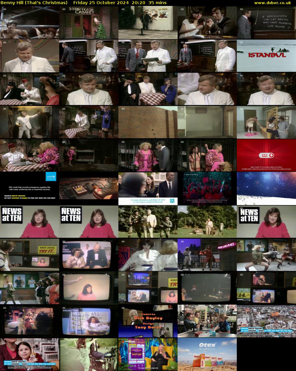 Benny Hill (That's Christmas) Friday 25 October 2024 20:20 - 20:55