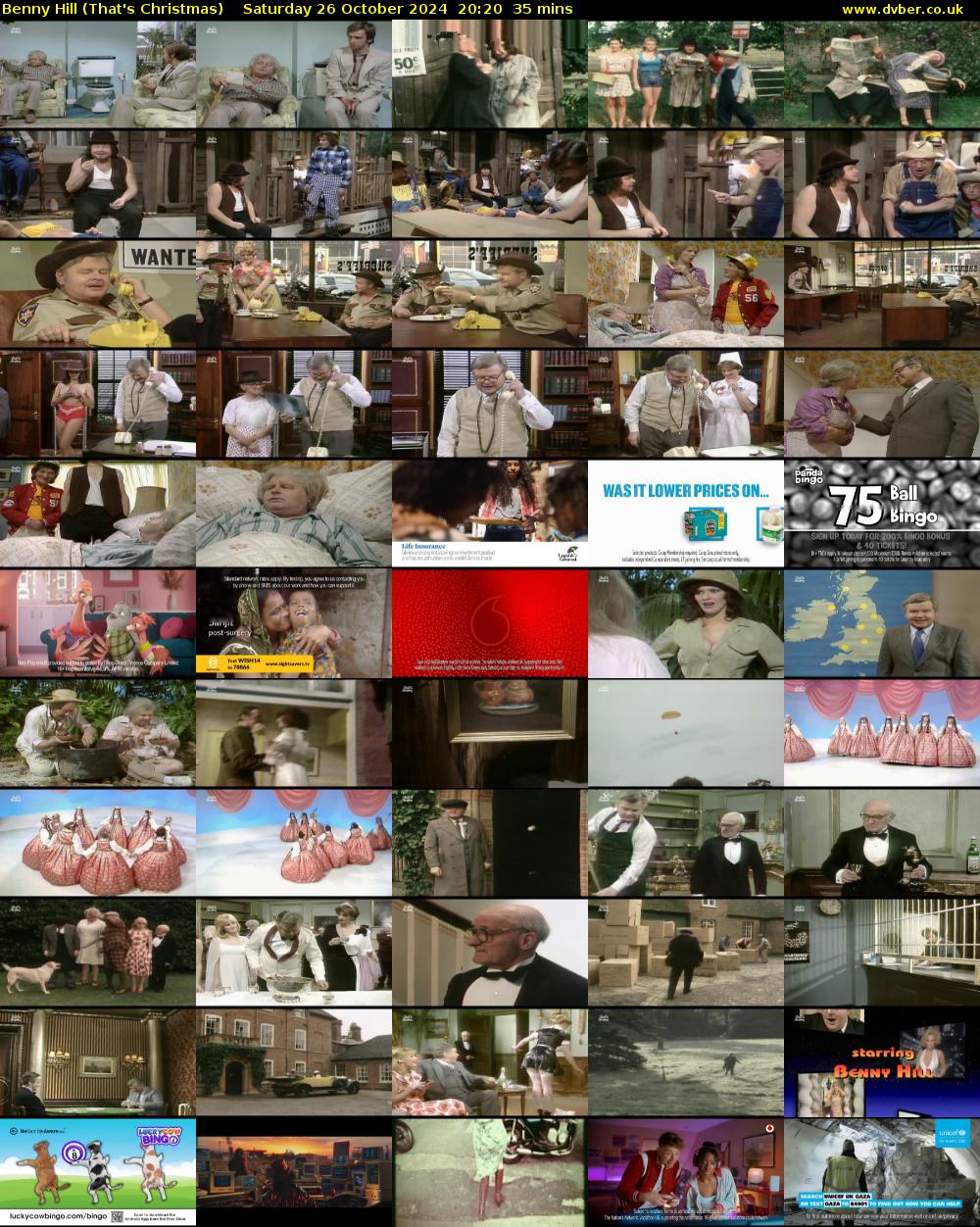 Benny Hill (That's Christmas) Saturday 26 October 2024 20:20 - 20:55