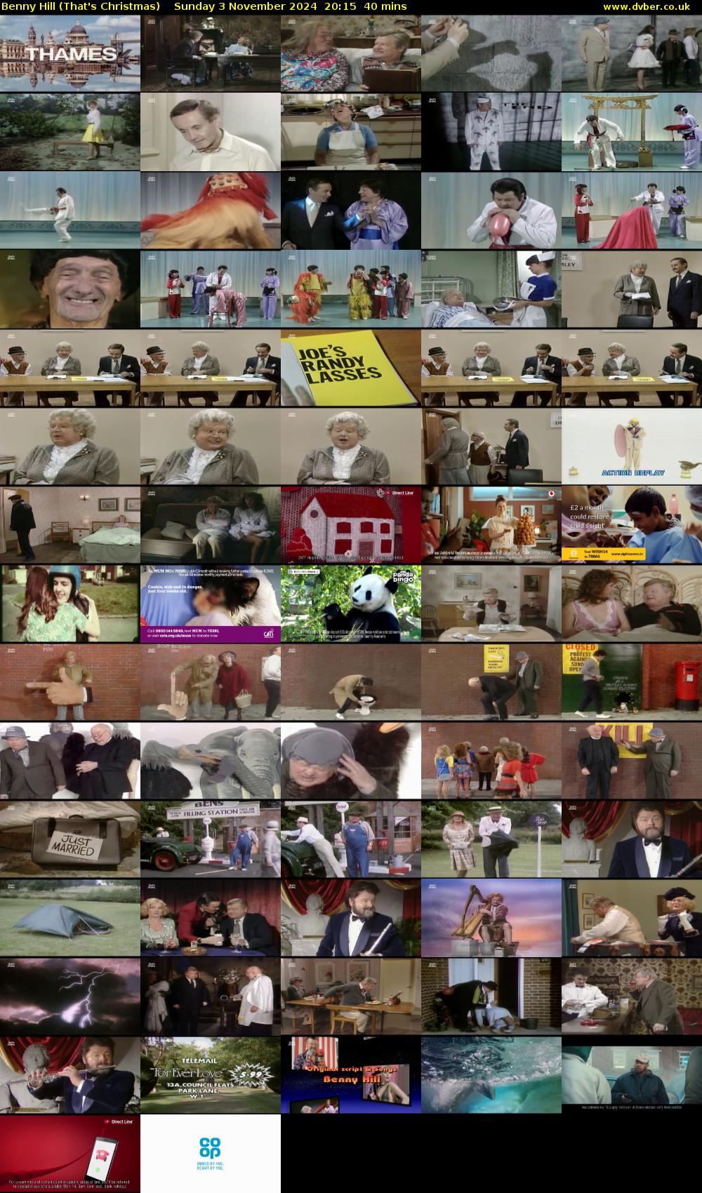 Benny Hill (That's Christmas) Sunday 3 November 2024 20:15 - 20:55