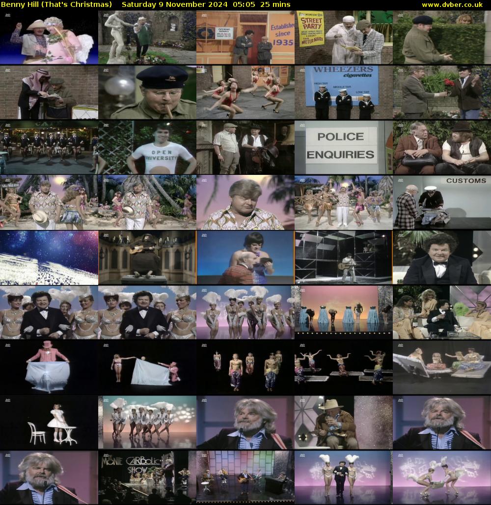Benny Hill (That's Christmas) Saturday 9 November 2024 05:05 - 05:30
