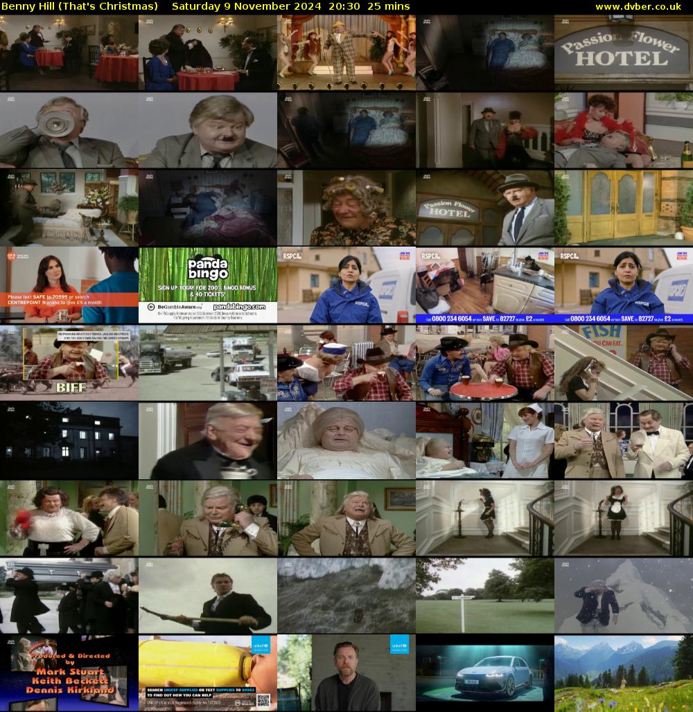 Benny Hill (That's Christmas) Saturday 9 November 2024 20:30 - 20:55