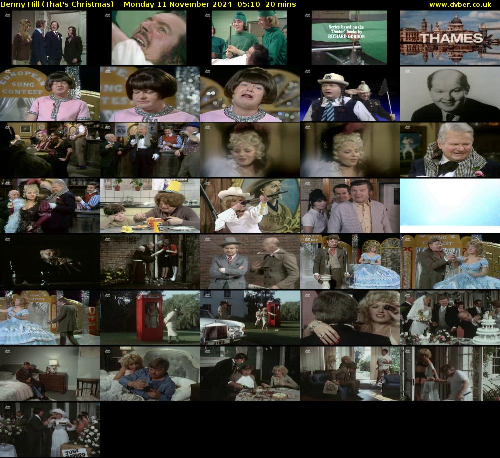 Benny Hill (That's Christmas) Monday 11 November 2024 05:10 - 05:30