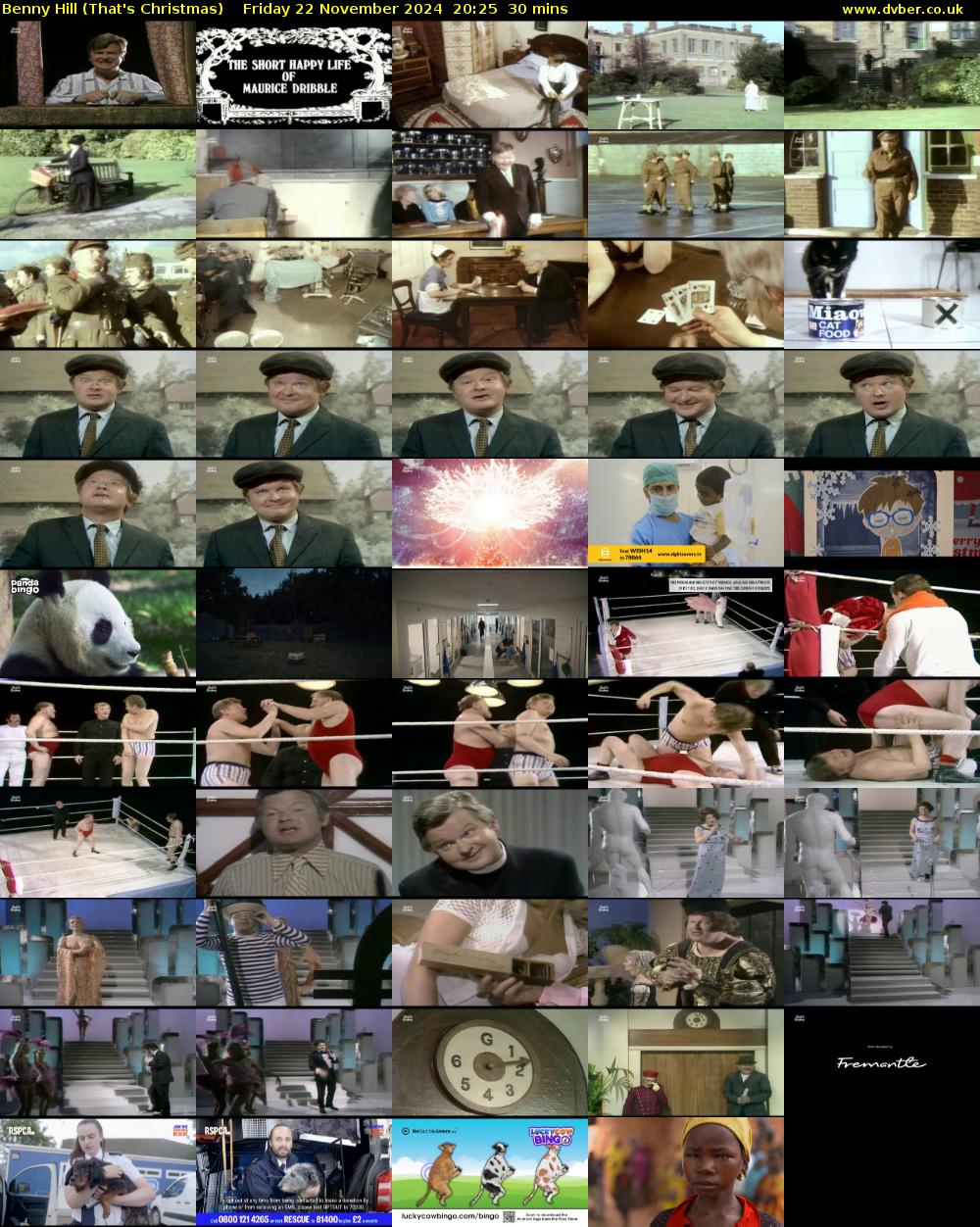 Benny Hill (That's Christmas) Friday 22 November 2024 20:25 - 20:55
