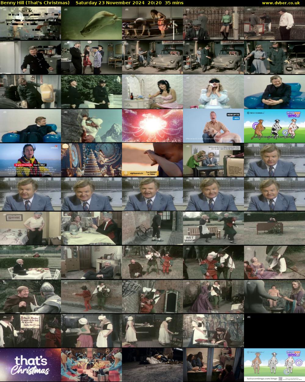 Benny Hill (That's Christmas) Saturday 23 November 2024 20:20 - 20:55