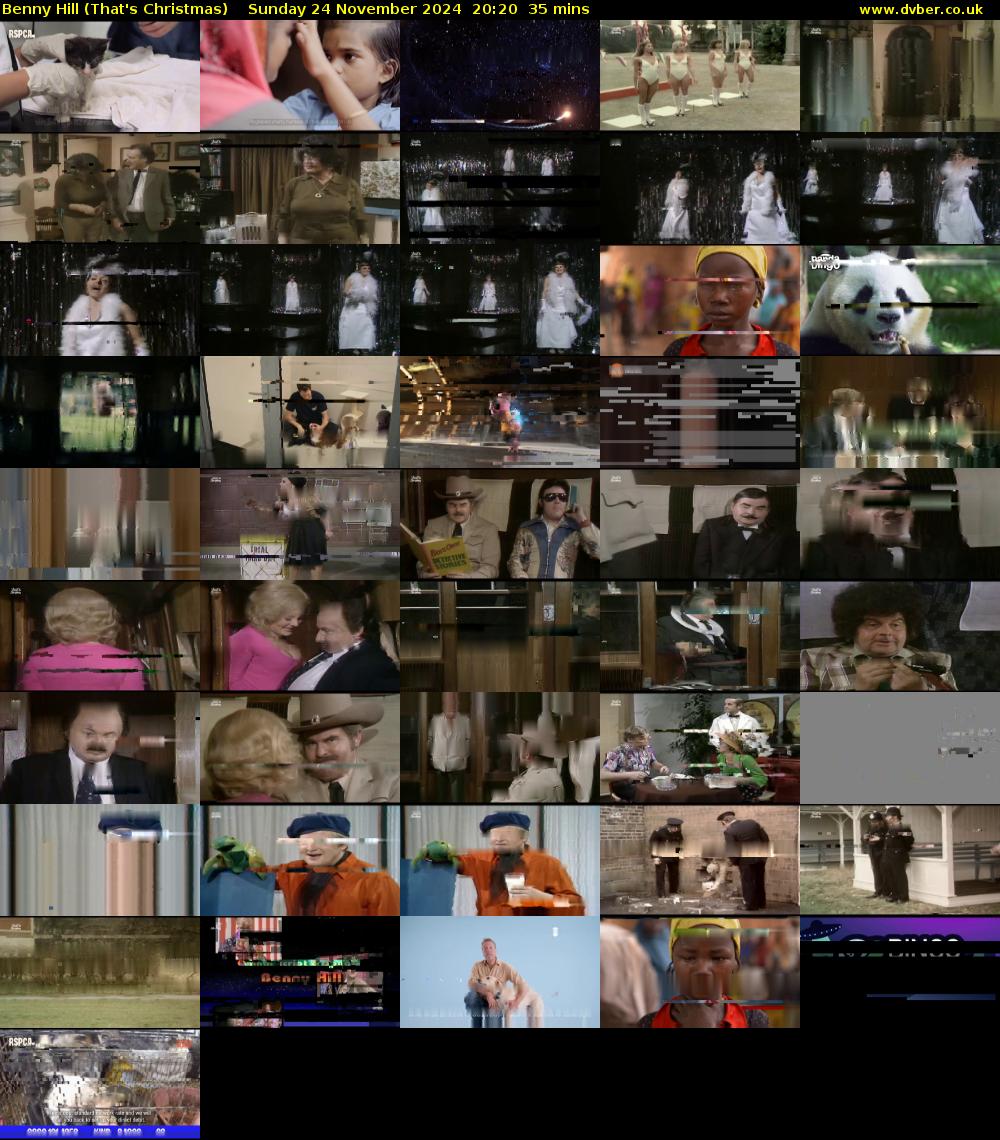 Benny Hill (That's Christmas) Sunday 24 November 2024 20:20 - 20:55