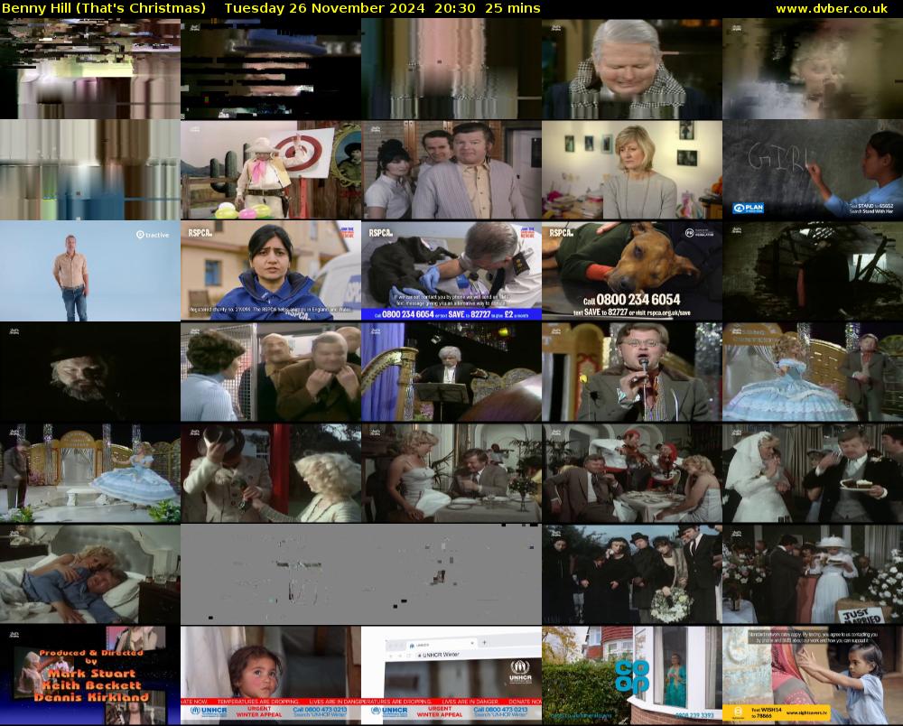 Benny Hill (That's Christmas) Tuesday 26 November 2024 20:30 - 20:55