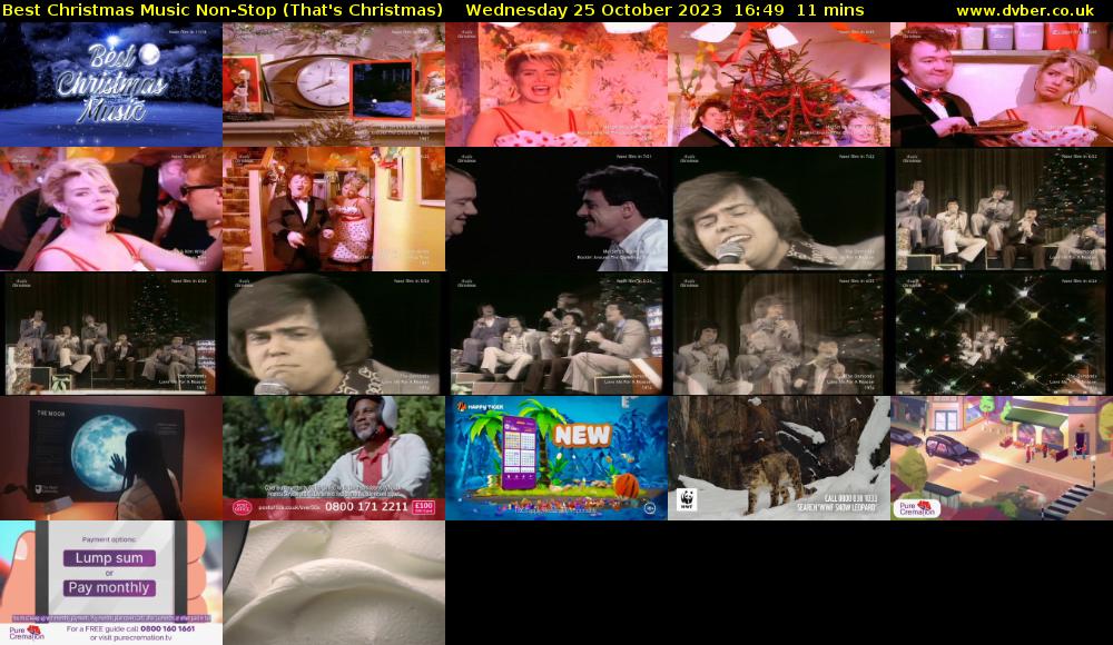 Best Christmas Music Non-Stop (That's Christmas) Wednesday 25 October 2023 16:49 - 17:00