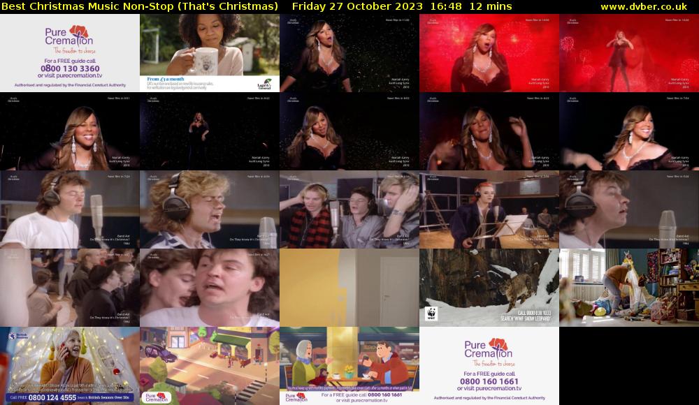 Best Christmas Music Non-Stop (That's Christmas) Friday 27 October 2023 16:48 - 17:00