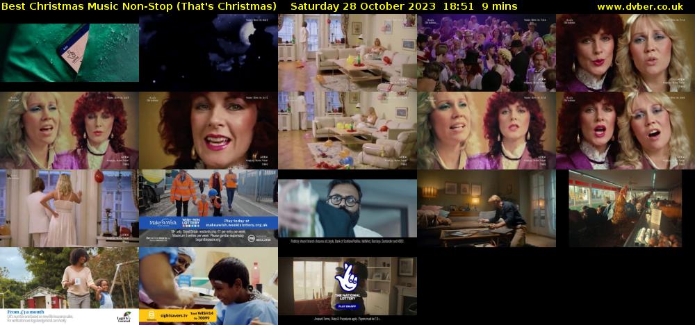 Best Christmas Music Non-Stop (That's Christmas) Saturday 28 October 2023 18:51 - 19:00