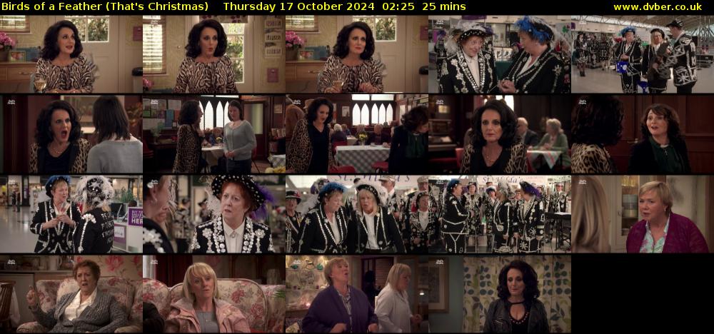 Birds of a Feather (That's Christmas) Thursday 17 October 2024 02:25 - 02:50