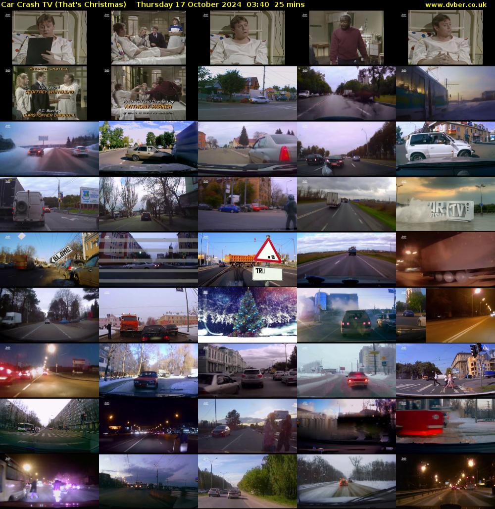 Car Crash TV (That's Christmas) Thursday 17 October 2024 03:40 - 04:05