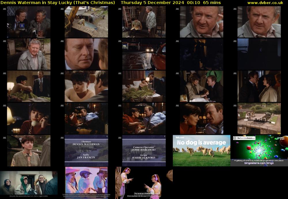 Dennis Waterman in Stay Lucky (That's Christmas) Thursday 5 December 2024 00:10 - 01:15