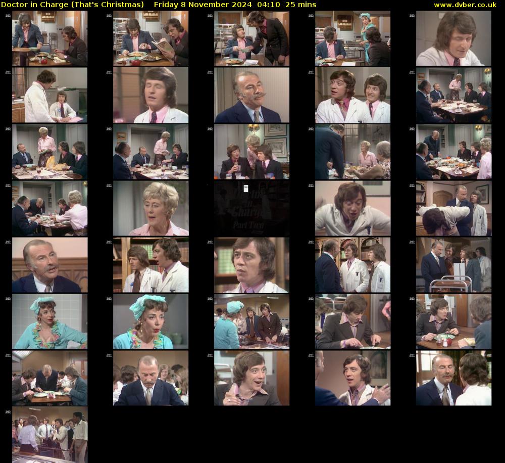 Doctor in Charge (That's Christmas) Friday 8 November 2024 04:10 - 04:35