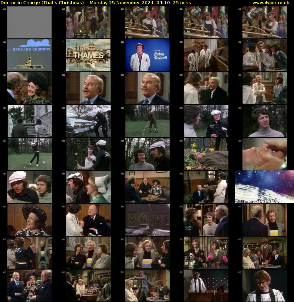 Doctor in Charge (That's Christmas) Monday 25 November 2024 04:10 - 04:35