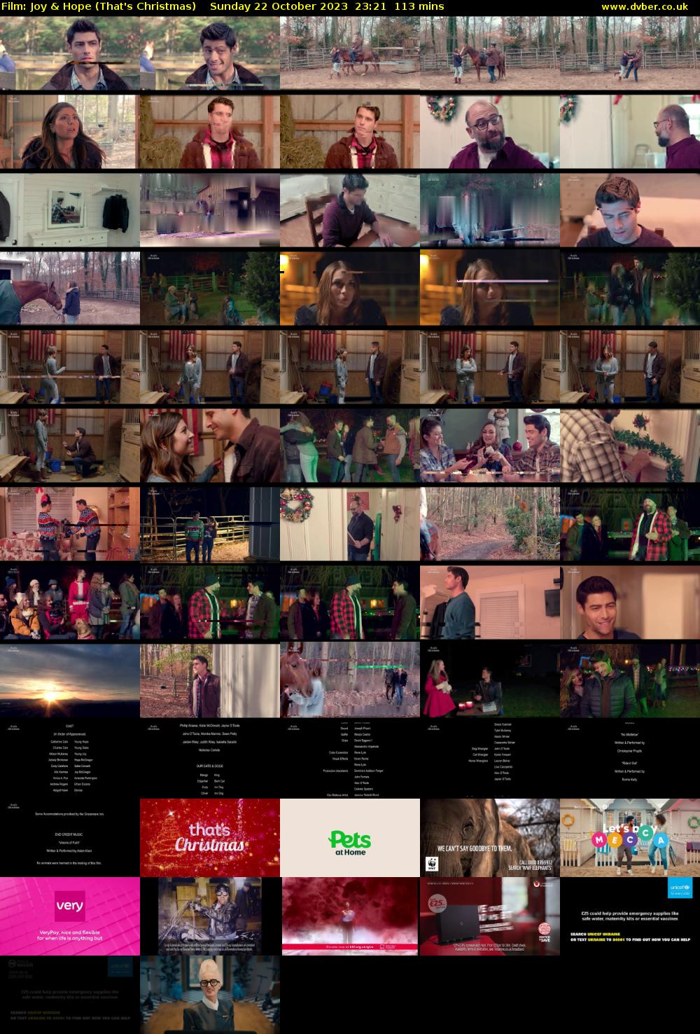Film: Joy & Hope (That's Christmas) Sunday 22 October 2023 23:21 - 01:14
