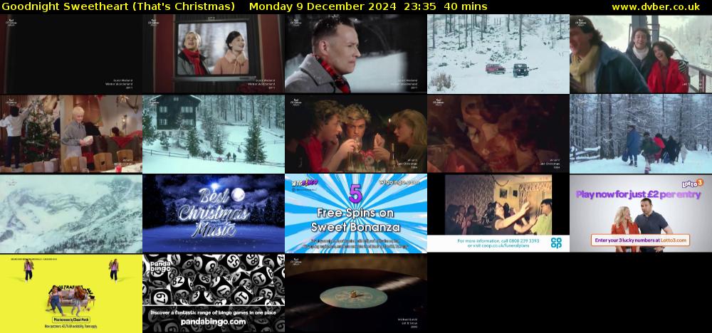 Goodnight Sweetheart (That's Christmas) Monday 9 December 2024 23:35 - 00:15