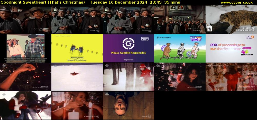 Goodnight Sweetheart (That's Christmas) Tuesday 10 December 2024 23:45 - 00:20