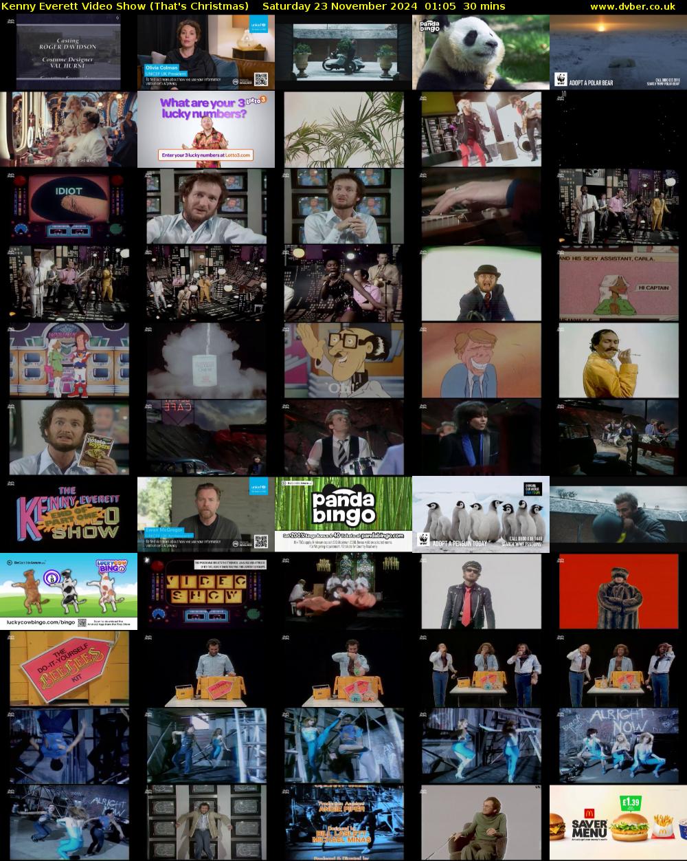 Kenny Everett Video Show (That's Christmas) Saturday 23 November 2024 01:05 - 01:35