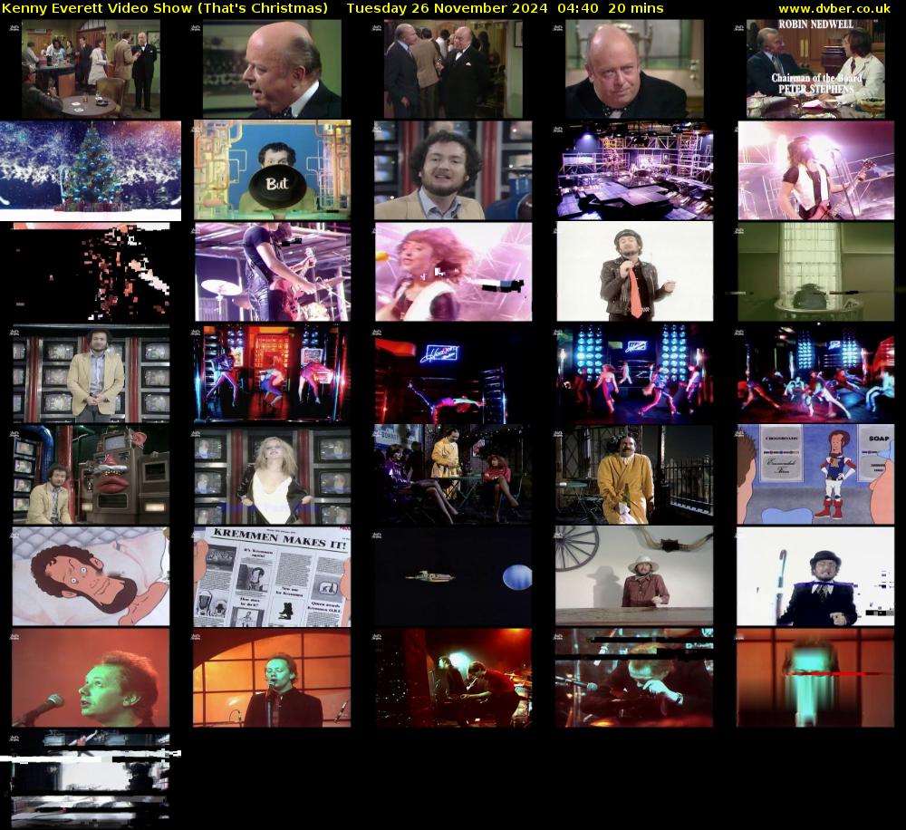 Kenny Everett Video Show (That's Christmas) Tuesday 26 November 2024 04:40 - 05:00