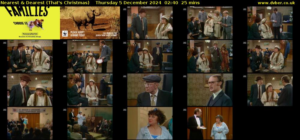 Nearest & Dearest (That's Christmas) Thursday 5 December 2024 02:40 - 03:05