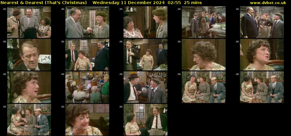 Nearest & Dearest (That's Christmas) Wednesday 11 December 2024 02:55 - 03:20