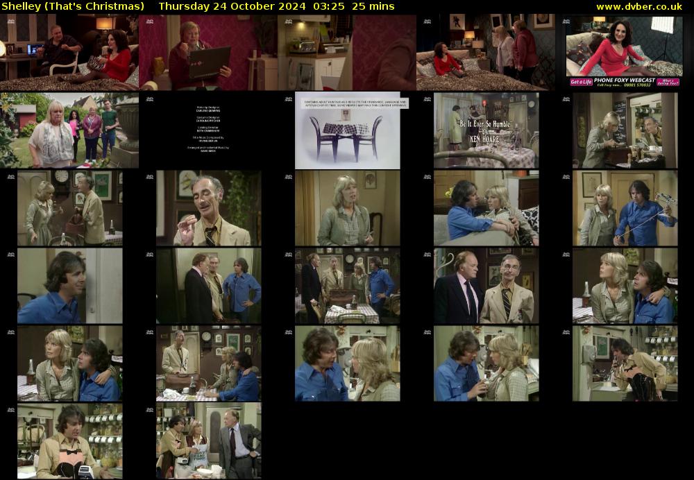 Shelley (That's Christmas) Thursday 24 October 2024 03:25 - 03:50