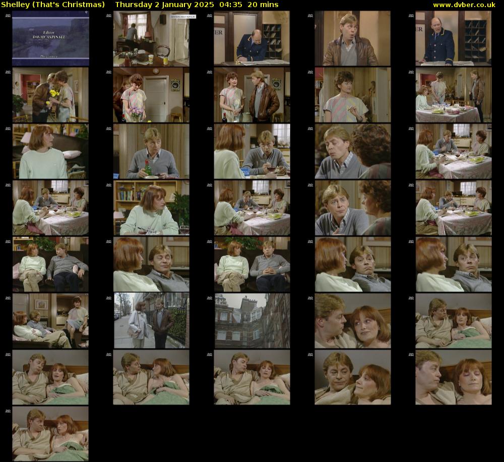 Shelley (That's Christmas) Thursday 2 January 2025 04:35 - 04:55