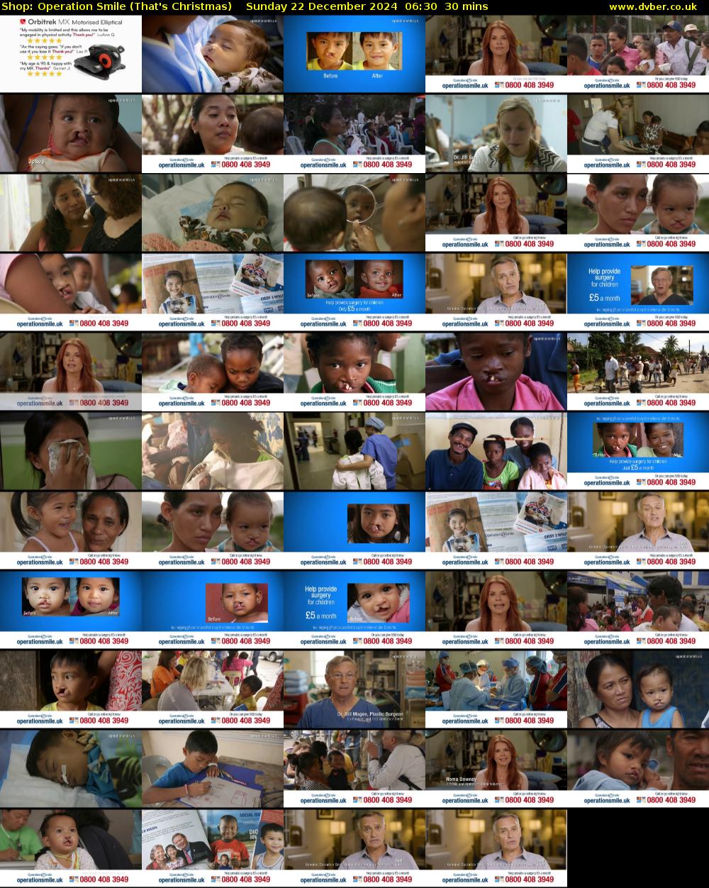 Shop: Operation Smile (That's Christmas) Sunday 22 December 2024 06:30 - 07:00