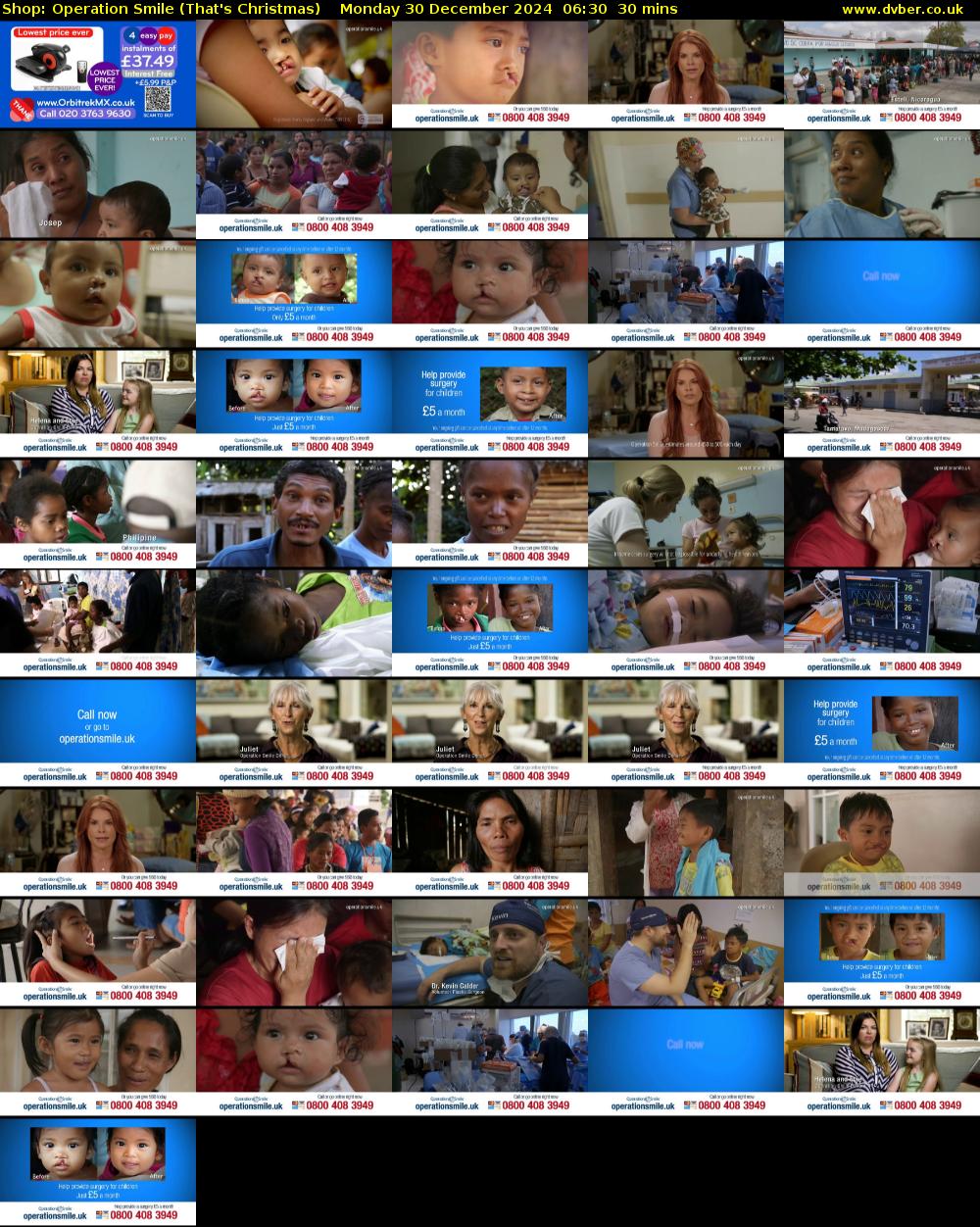 Shop: Operation Smile (That's Christmas) Monday 30 December 2024 06:30 - 07:00