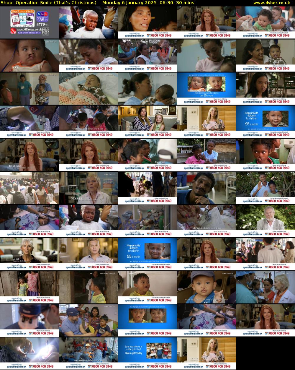 Shop: Operation Smile (That's Christmas) Monday 6 January 2025 06:30 - 07:00