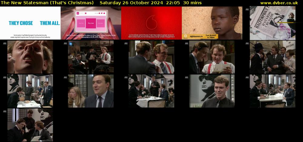 The New Statesman (That's Christmas) Saturday 26 October 2024 22:05 - 22:35