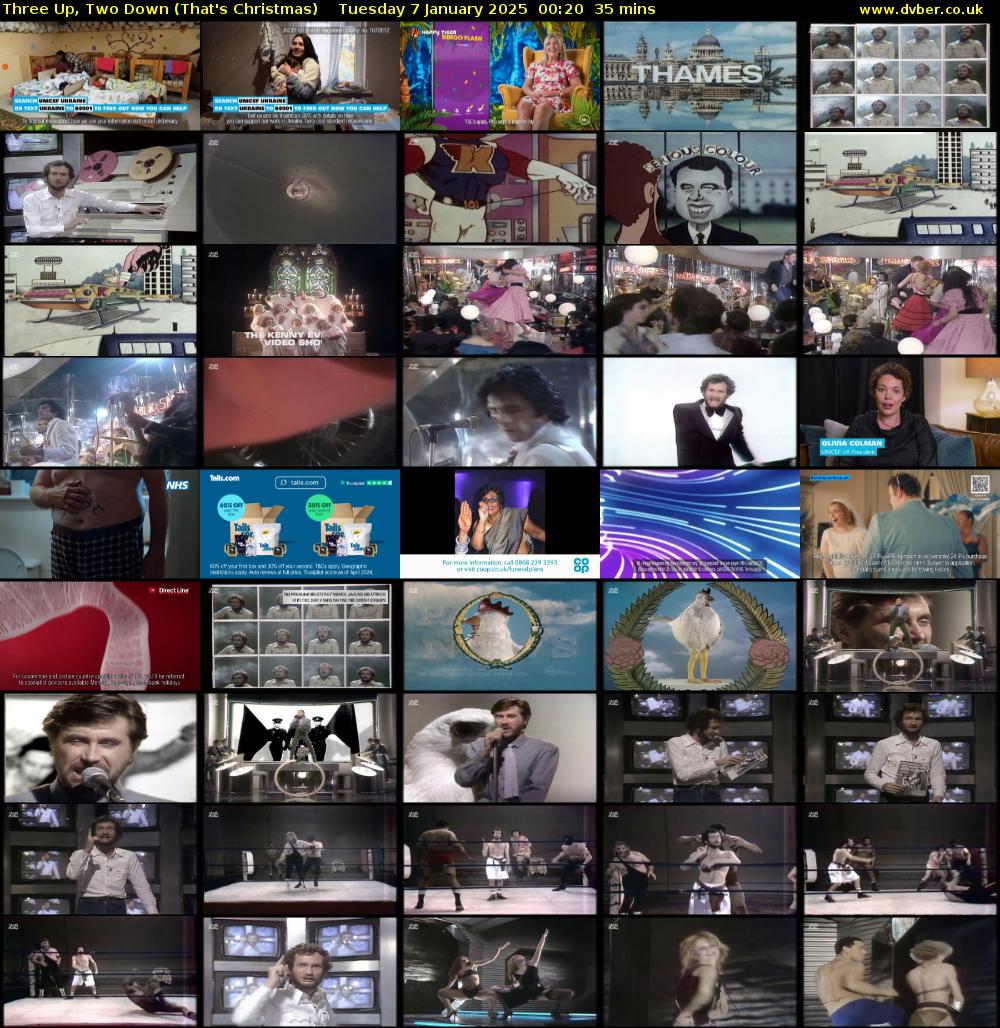 Three Up, Two Down (That's Christmas) Tuesday 7 January 2025 00:20 - 00:55