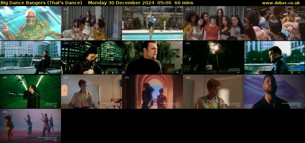 Big Dance Bangers (That's Dance) Monday 30 December 2024 05:00 - 06:00