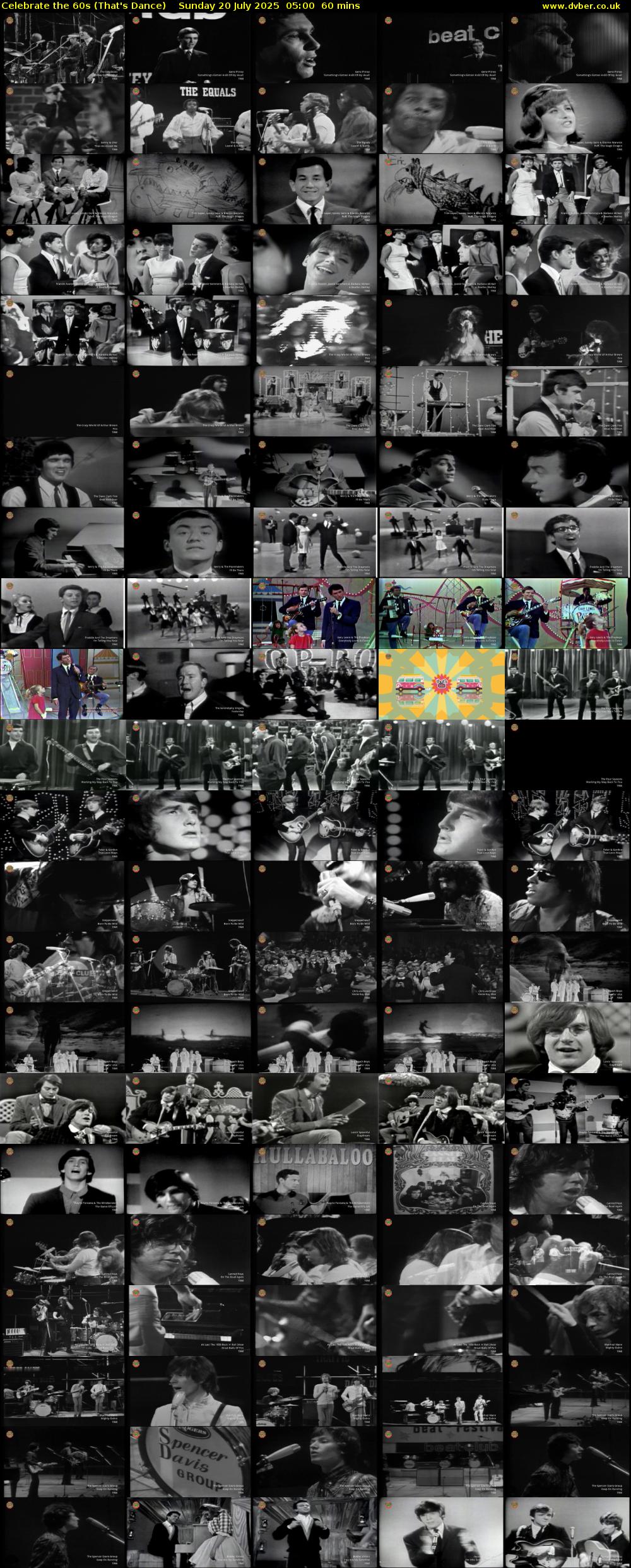 Celebrate the 60s (That's Dance) Sunday 20 July 2025 05:00 - 06:00