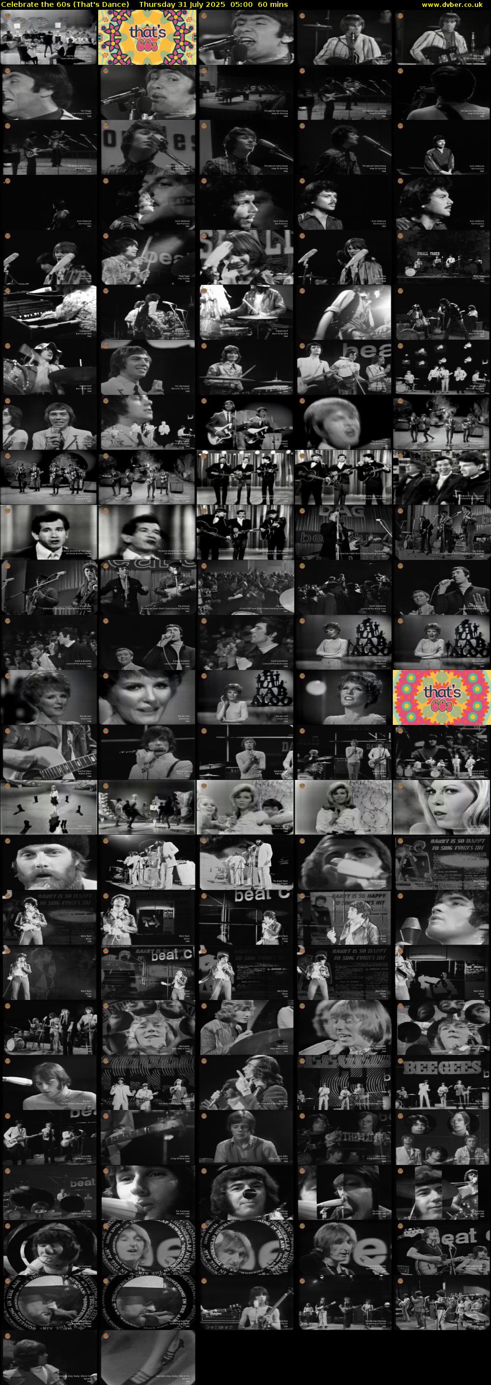 Celebrate the 60s (That's Dance) Thursday 31 July 2025 05:00 - 06:00