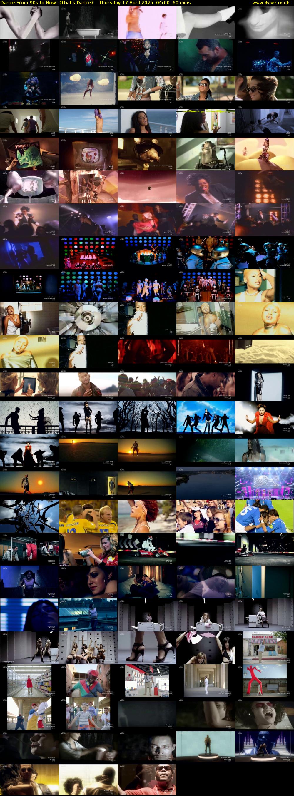 Dance From 90s to Now! (That's Dance) Thursday 17 April 2025 04:00 - 05:00