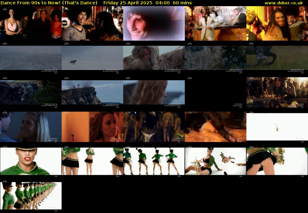Dance From 90s to Now! (That's Dance) Friday 25 April 2025 04:00 - 05:00