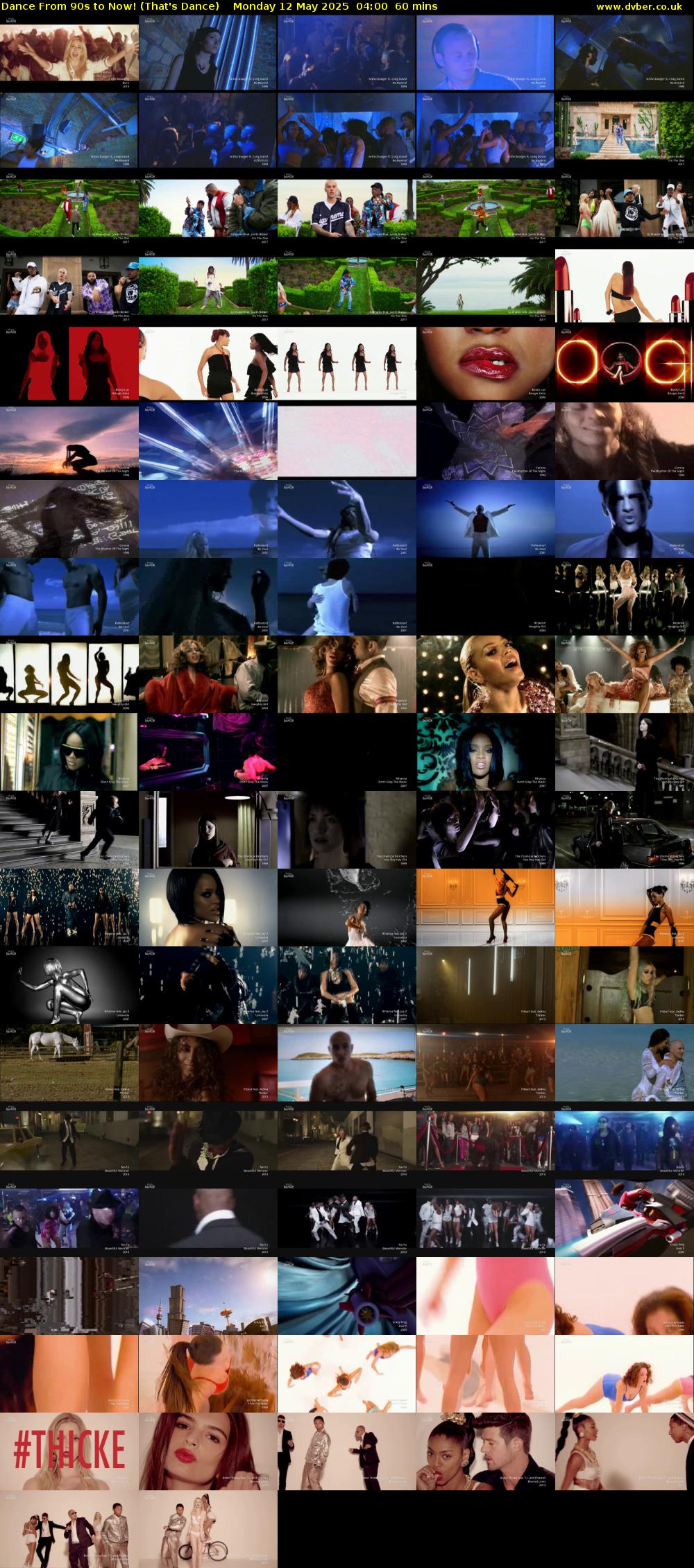 Dance From 90s to Now! (That's Dance) Monday 12 May 2025 04:00 - 05:00