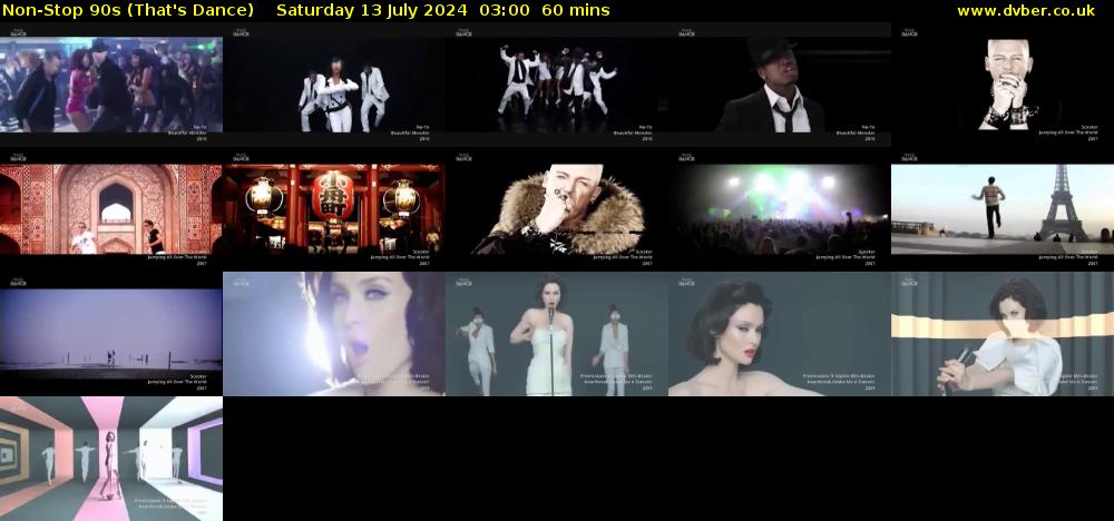 Non-Stop 90s (That's Dance) Saturday 13 July 2024 03:00 - 04:00