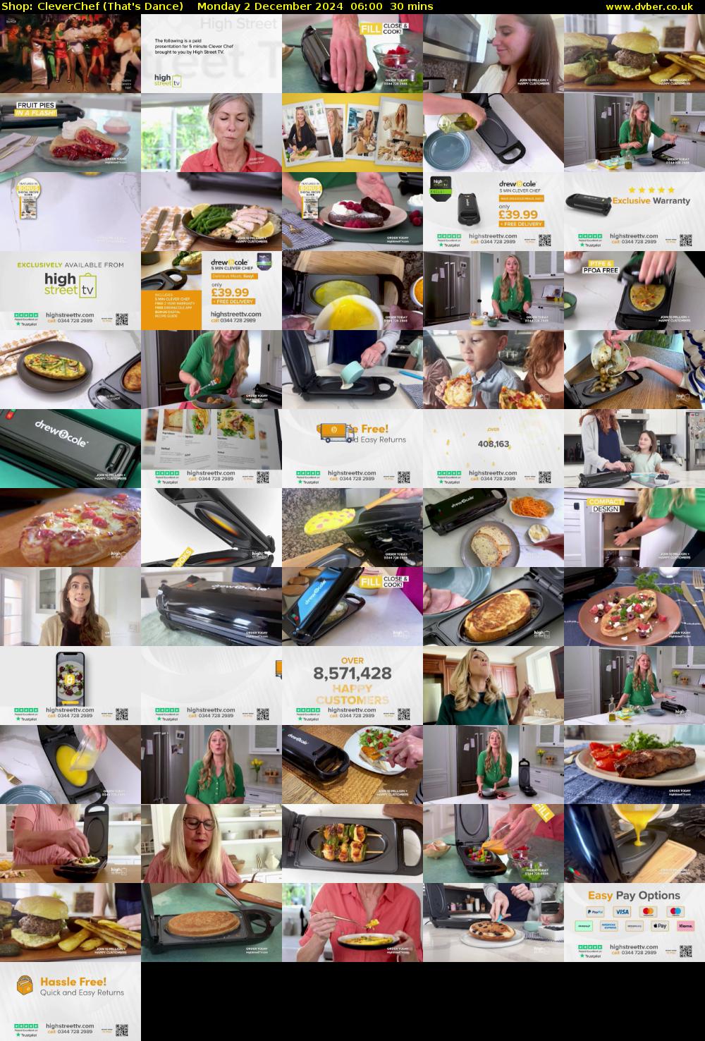 Shop: CleverChef (That's Dance) Monday 2 December 2024 06:00 - 06:30