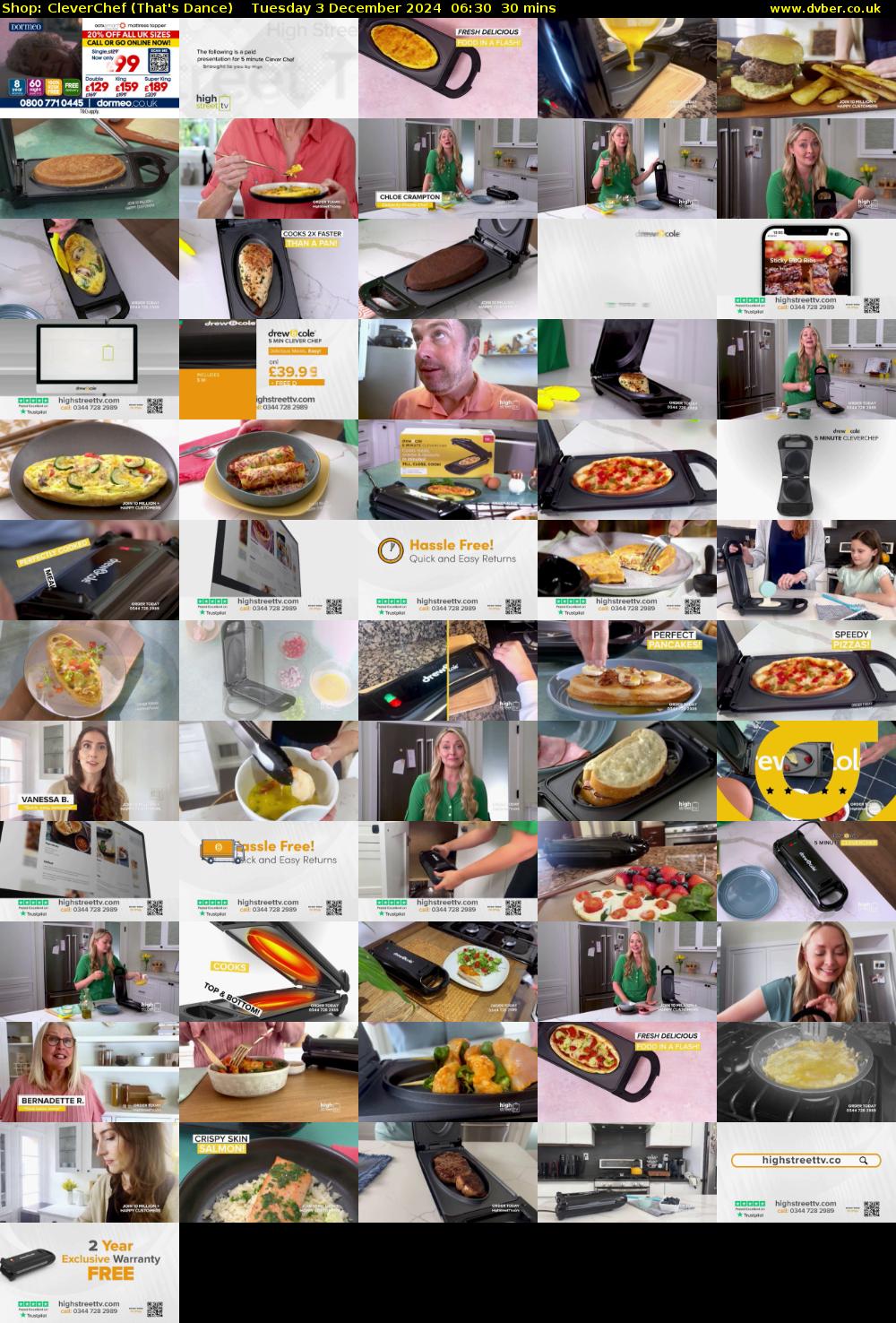Shop: CleverChef (That's Dance) Tuesday 3 December 2024 06:30 - 07:00