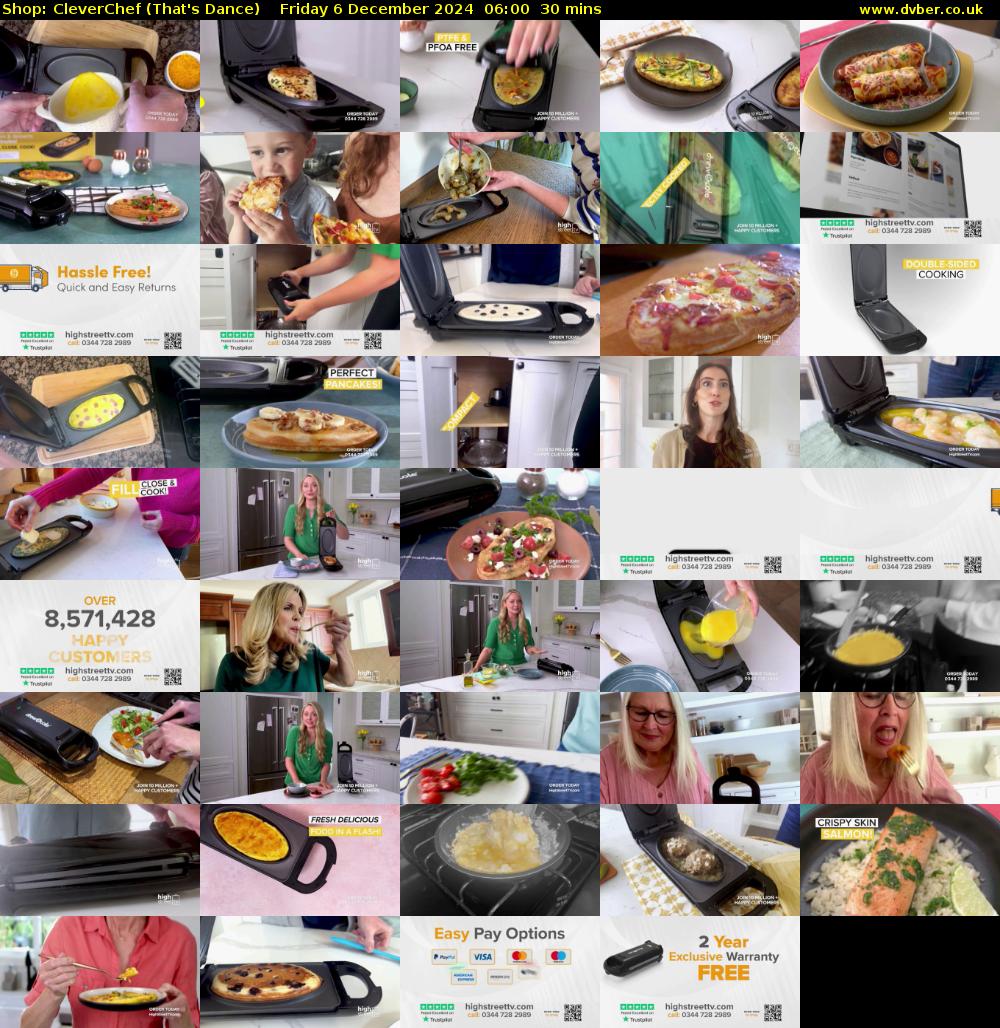 Shop: CleverChef (That's Dance) Friday 6 December 2024 06:00 - 06:30