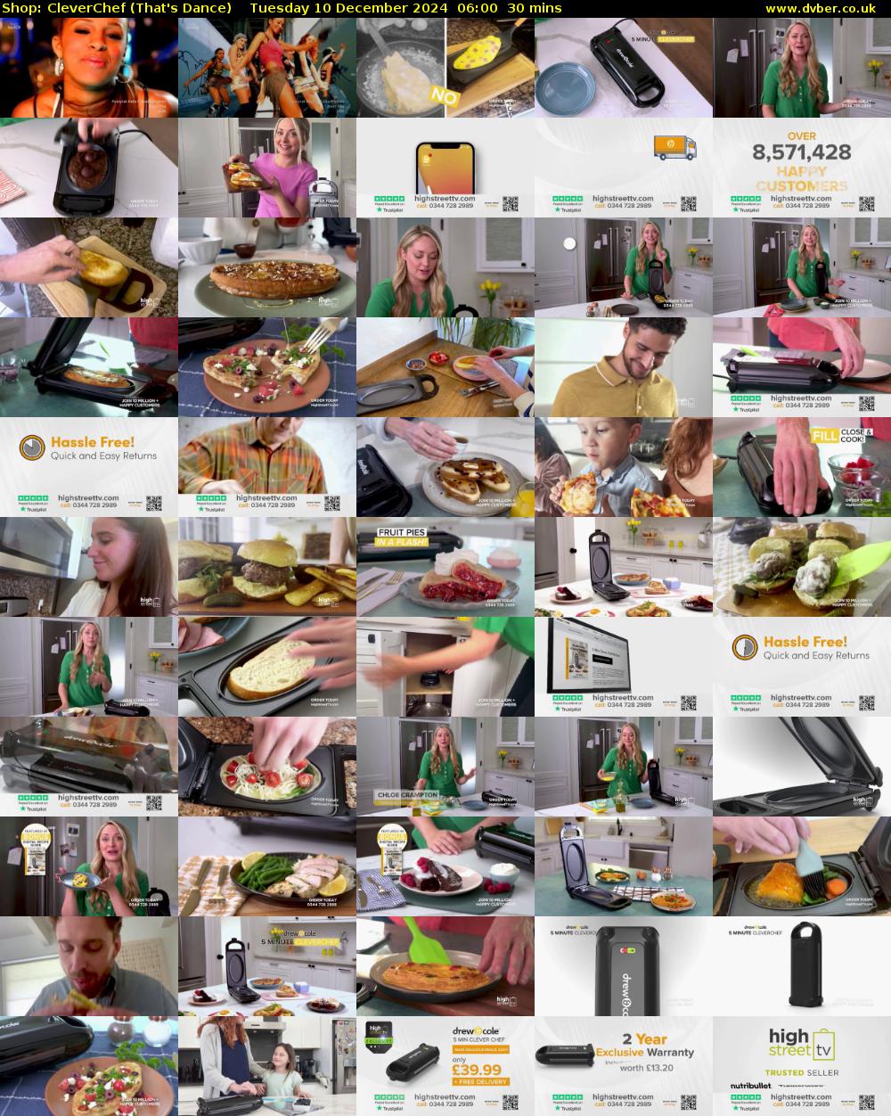 Shop: CleverChef (That's Dance) Tuesday 10 December 2024 06:00 - 06:30