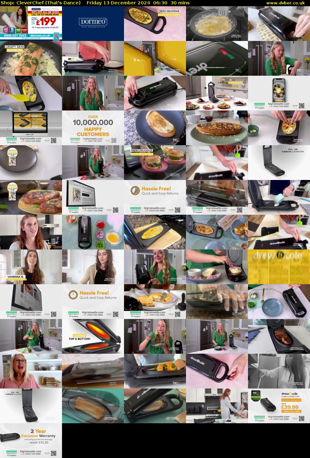Shop: CleverChef (That's Dance) Friday 13 December 2024 06:30 - 07:00