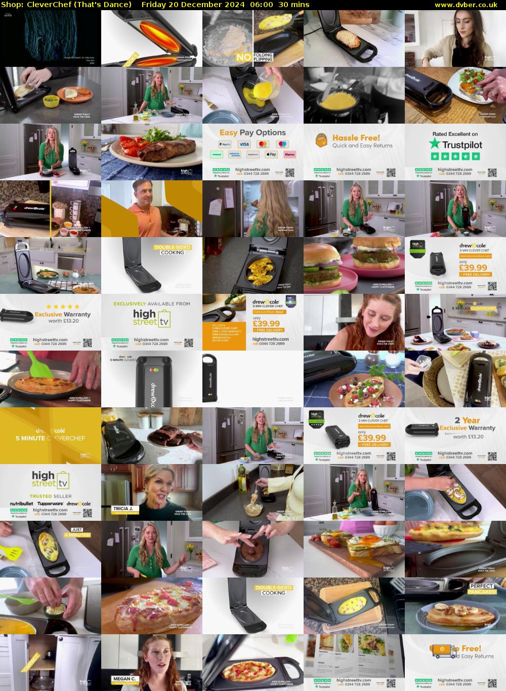 Shop: CleverChef (That's Dance) Friday 20 December 2024 06:00 - 06:30
