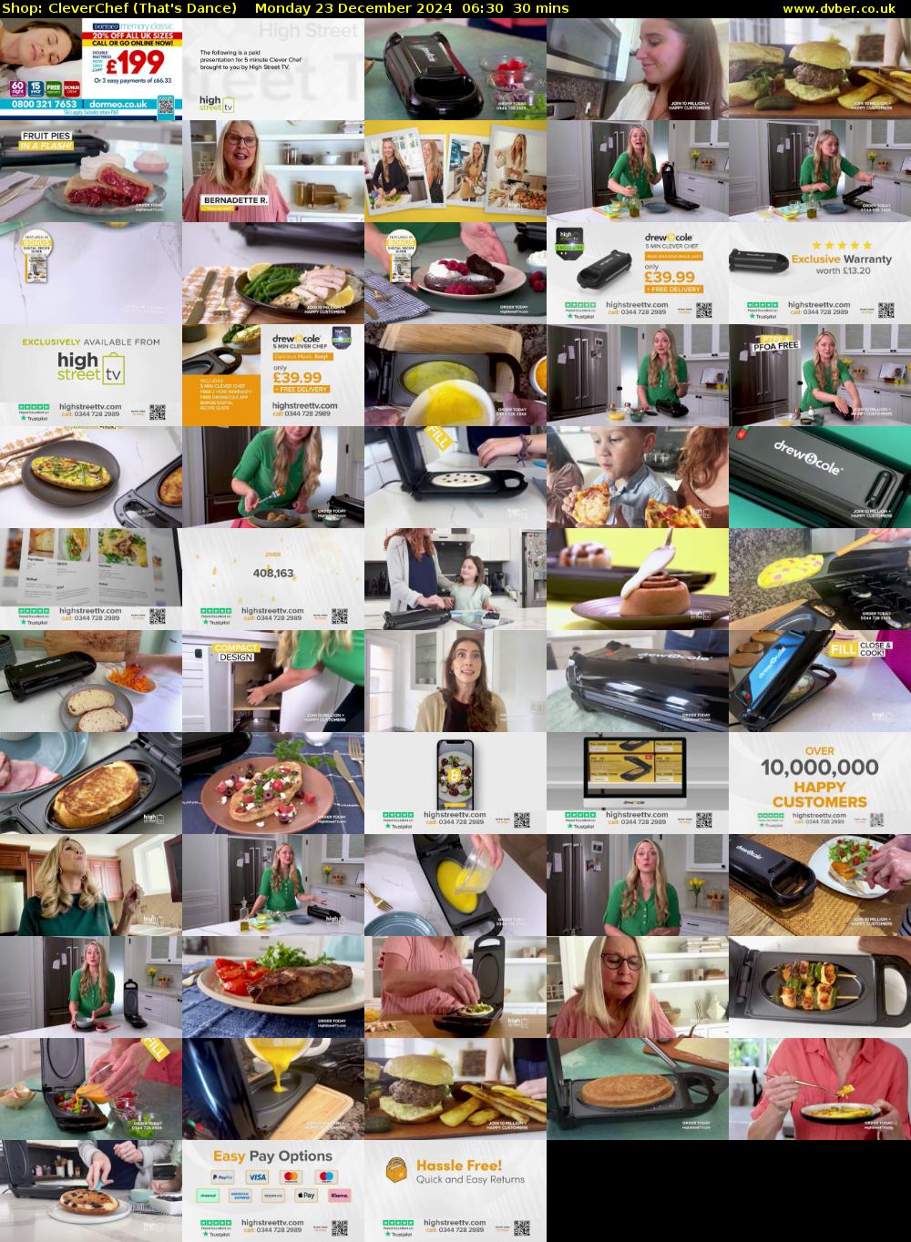 Shop: CleverChef (That's Dance) Monday 23 December 2024 06:30 - 07:00
