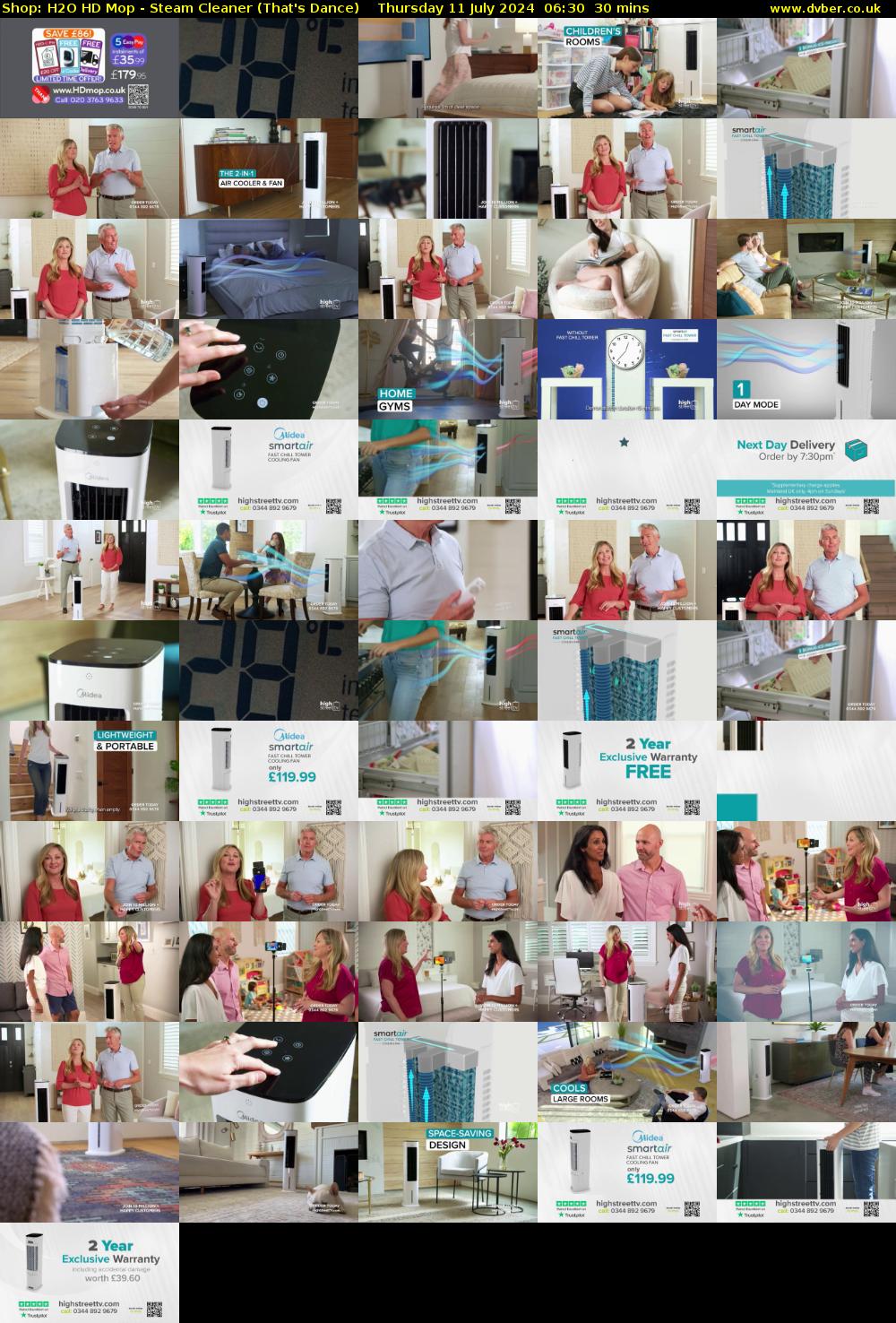 Shop: H2O HD Mop - Steam Cleaner (That's Dance) Thursday 11 July 2024 06:30 - 07:00